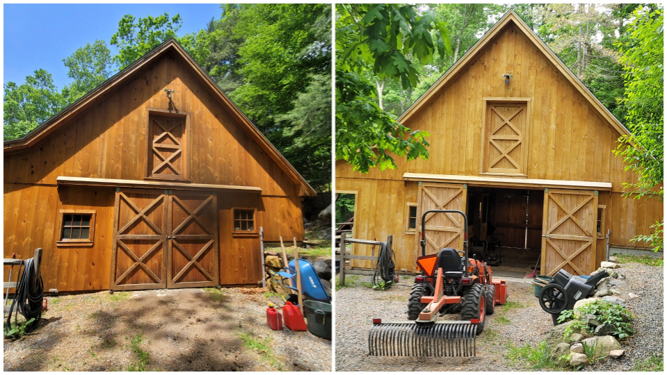 Soft Washing a Barn in Norwell, MA