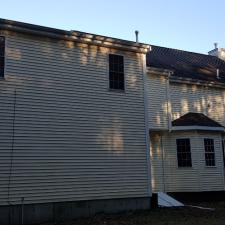 Before and After of Cleaning Vinyl Siding in Lakeville, MA 1